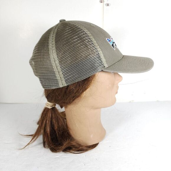 Patagonia Unisex Fitz Roy Trout OS Gray Adjustable Snapback Trucker Cap Hat - Picture 3 of 10
